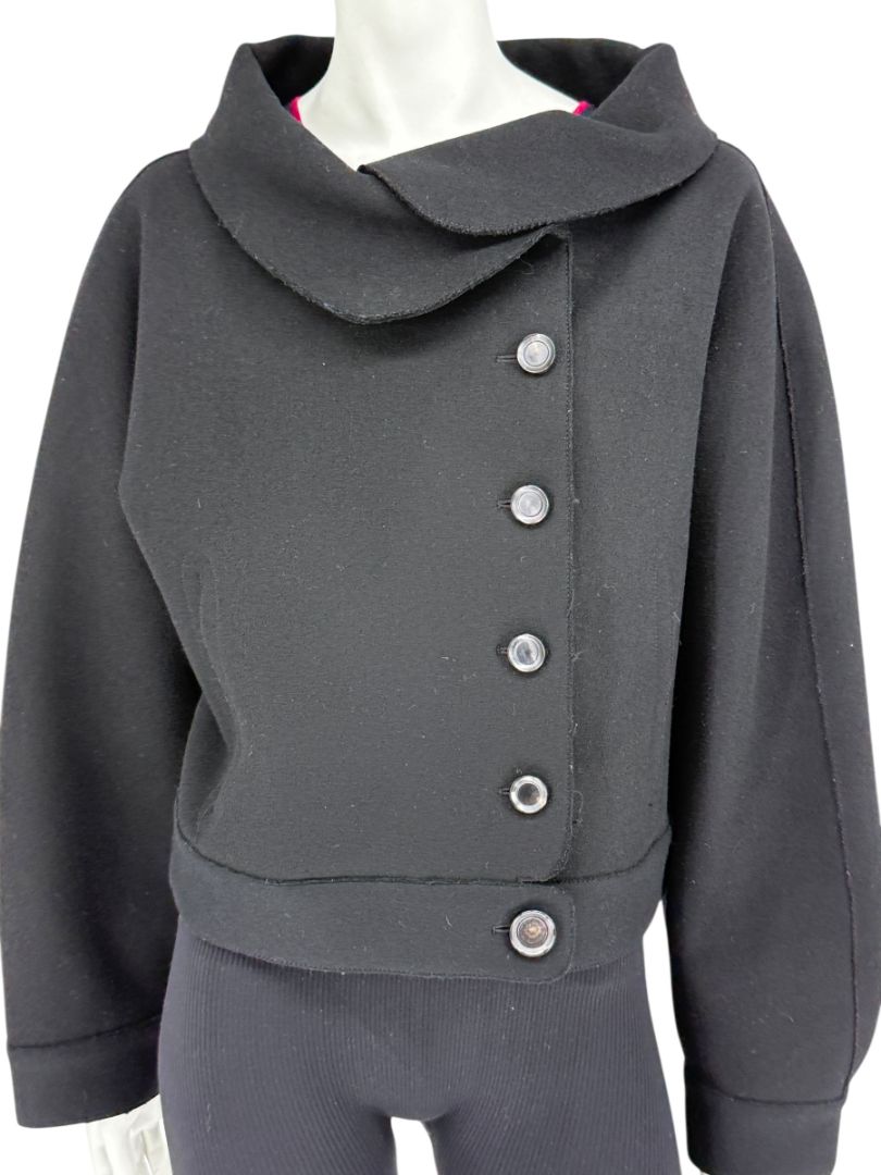 Carolina Herrera Black Wool Blend Jacket – Size 10