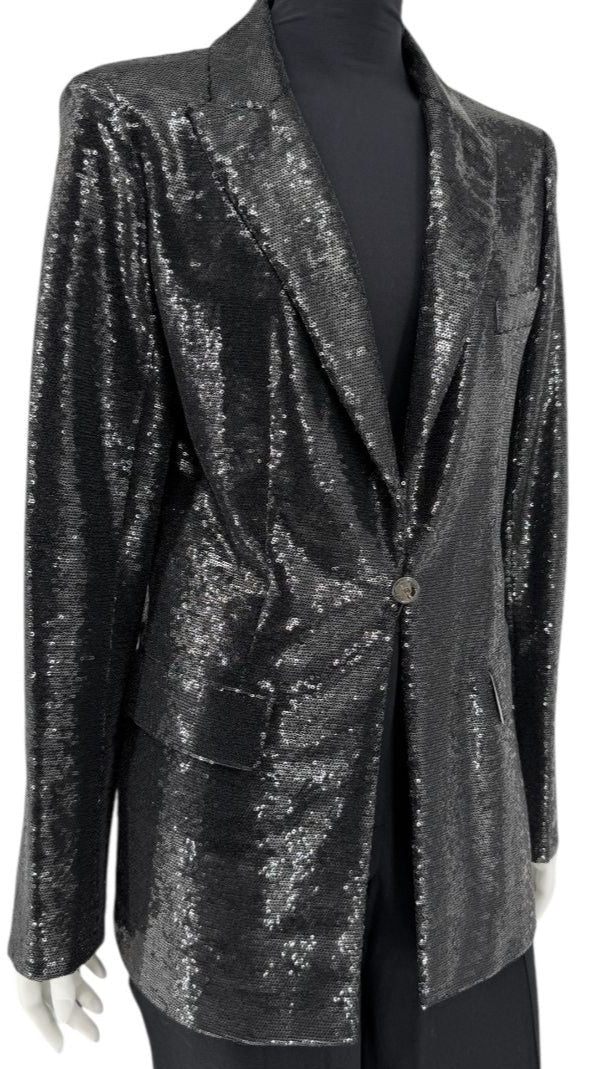 Chanel Black Sequin Jacket – 2009 Cruise Collection (Miami-Inspired) Size FR 46