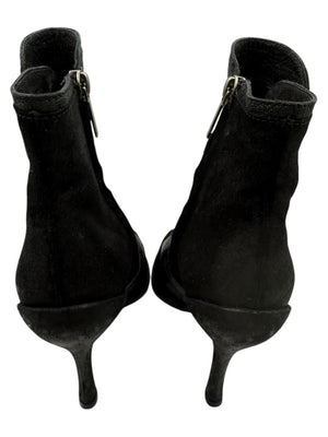 Christian Dior "Spy Low Boot" Leather & Suede Ankle Boots – Size 36