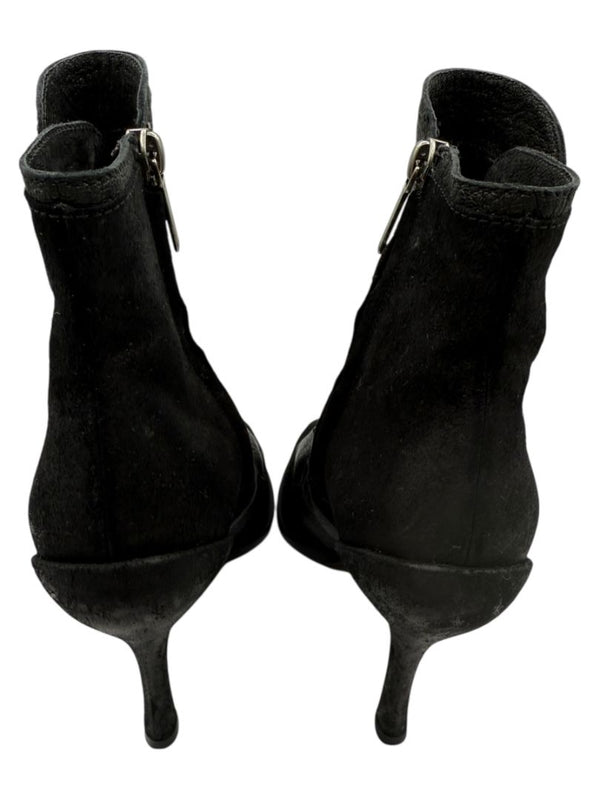 Christian Dior "Spy Low Boot" Leather & Suede Ankle Boots – Size 36