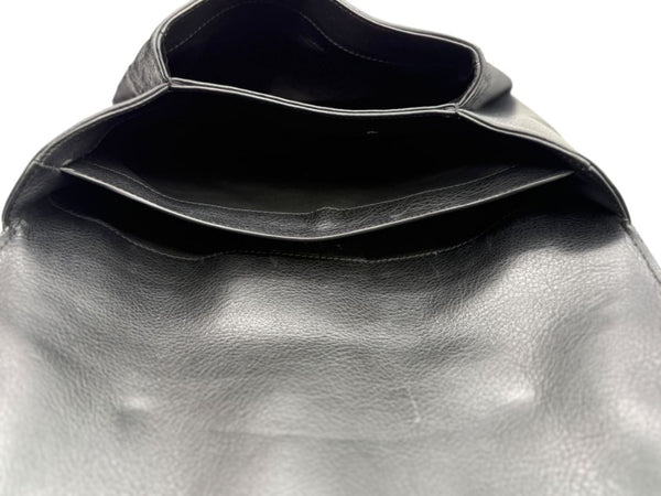 Givenchy Black Pony Hair Accented Antigona Envelope Clutch Bag