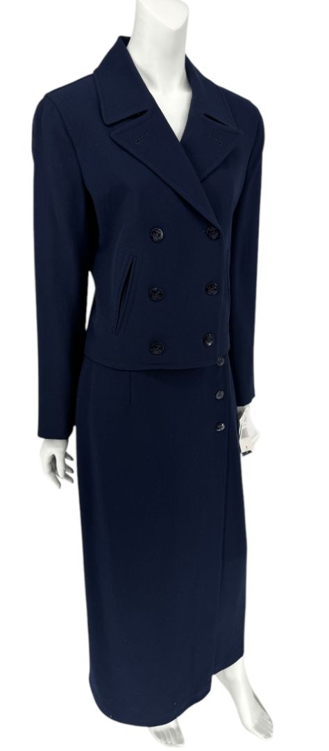 Lauren Ralph Lauren Navy Wool Blend Skirt Suit – Size 6 (NWT)