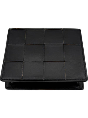 Bottega Veneta Black Lambskin Intrecciato Mini Bag