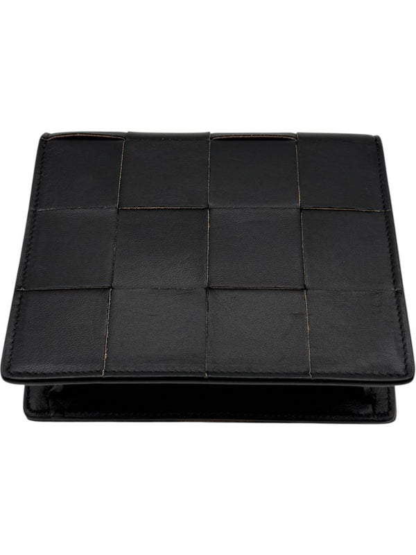 Bottega Veneta Black Lambskin Intrecciato Mini Bag