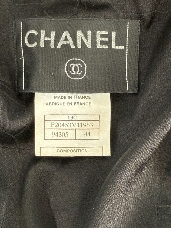 Chanel Black Sequin Cropped Jacket – 2003 Cruise Collection (03C)