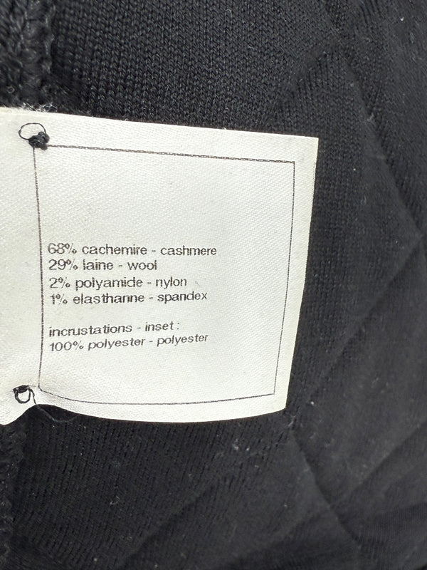Chanel Black Sequin-Front Zip Cardigan – Fall 2009 – Size 42
