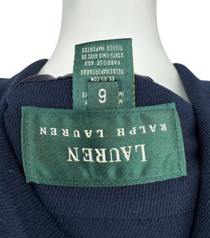 Lauren Ralph Lauren Navy Wool Blend Skirt Suit – Size 6 (NWT)