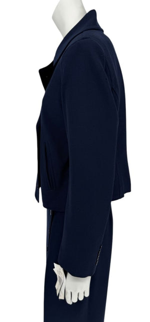 Lauren Ralph Lauren Navy Wool Blend Skirt Suit – Size 6 (NWT)