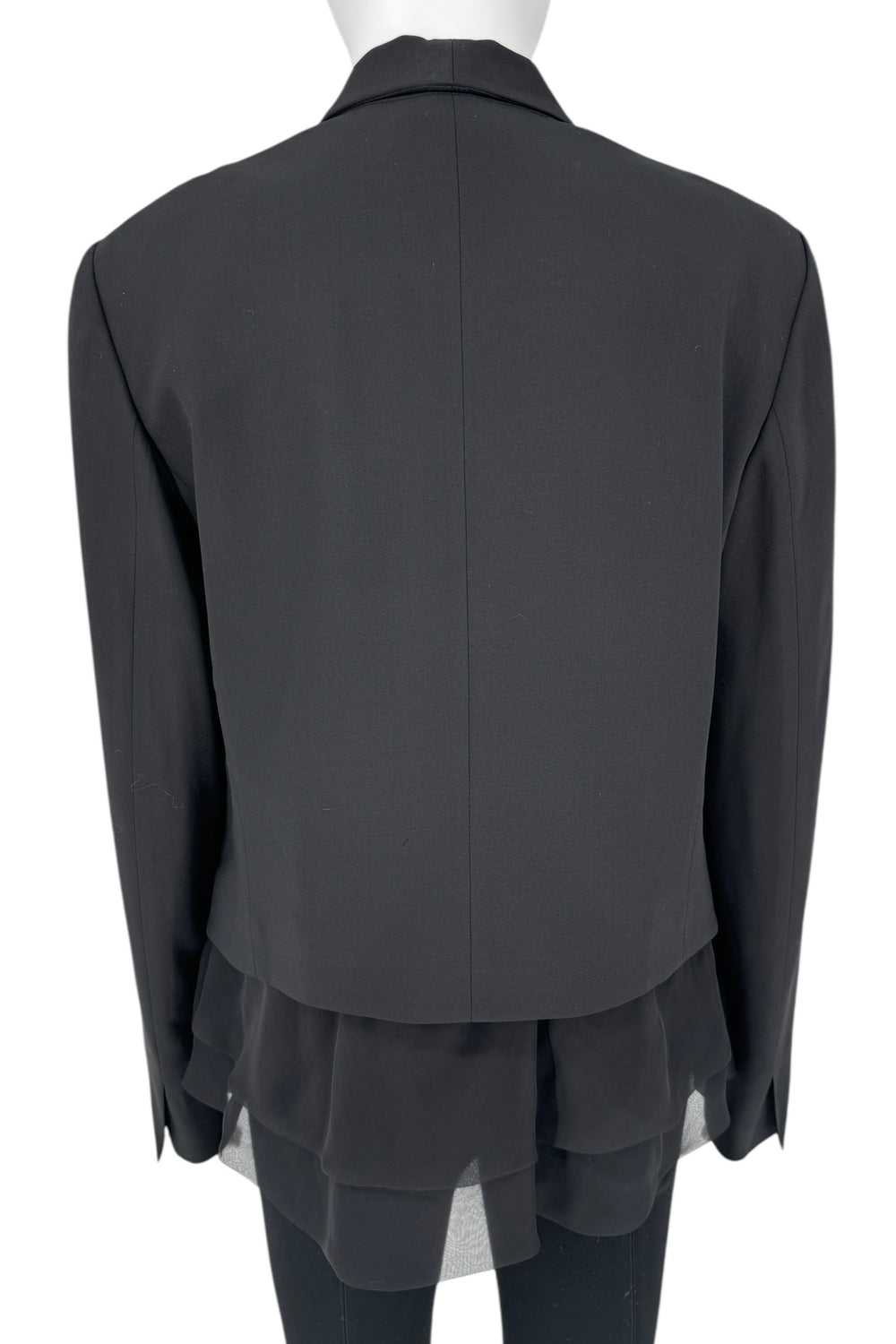 Brunello Cucinelli Black Layered Hem Blazer – Size 44 IT (US 8)