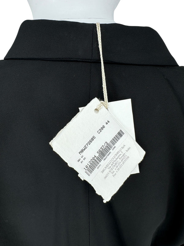 Brunello Cucinelli Black Layered Hem Blazer – Size 44 IT (US 8)