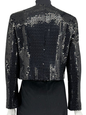 Chanel Black Sequin Cropped Jacket – 2003 Cruise Collection (03C)