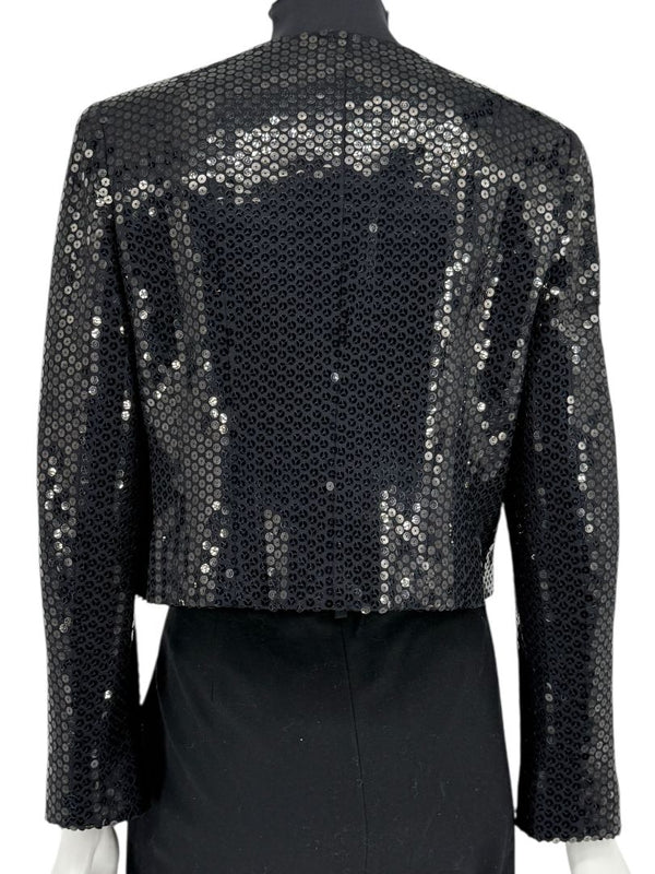 Chanel Black Sequin Cropped Jacket – 2003 Cruise Collection (03C)