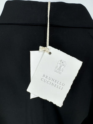 Brunello Cucinelli Black Layered Hem Blazer – Size 44 IT (US 8)