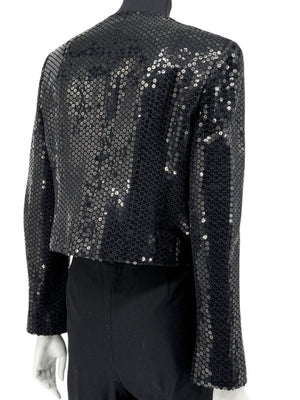 Chanel Black Sequin Cropped Jacket – 2003 Cruise Collection (03C)