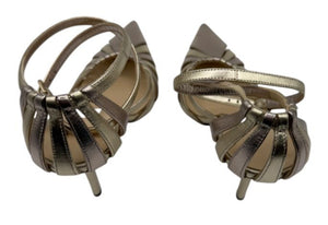 Jimmy Choo Travis 100 Gold Pumps - NIB Size 36.5