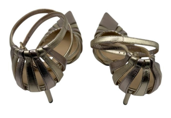 Jimmy Choo Travis 100 Gold Pumps - NIB Size 36.5