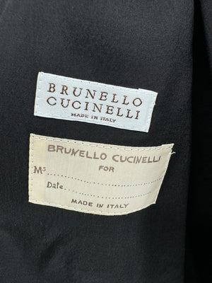 Brunello Cucinelli Black Layered Hem Blazer – Size 44 IT (US 8)