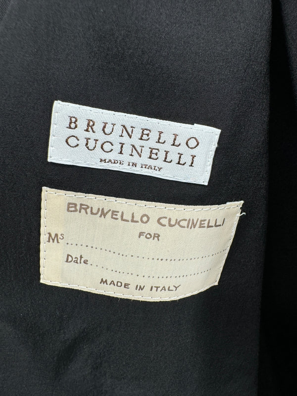Brunello Cucinelli Black Layered Hem Blazer – Size 44 IT (US 8)