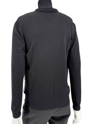 Chanel Black Sequin-Front Zip Cardigan – Fall 2009 – Size 42
