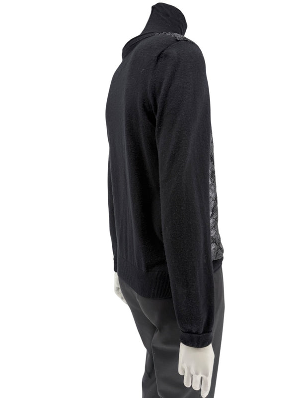 Chanel Black Sequin-Front Zip Cardigan – Fall 2009 – Size 42