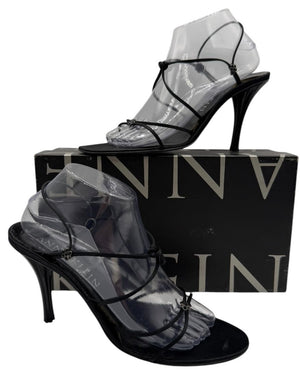 Anne Klein Black Strappy Heeled Sandals – Size 10 – With Original Box