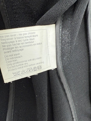 Chanel Black Quilted Wool Moto Zip Jacket – Size 46