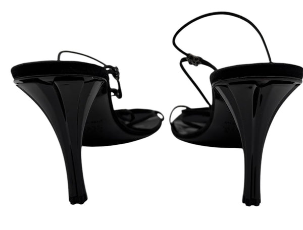 Anne Klein Black Strappy Heeled Sandals – Size 10 – With Original Box