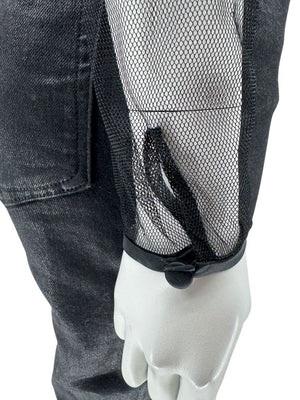 Linda Allard for Ellen Tracy Black Sheer Mesh Beaded Blouse - Size 12