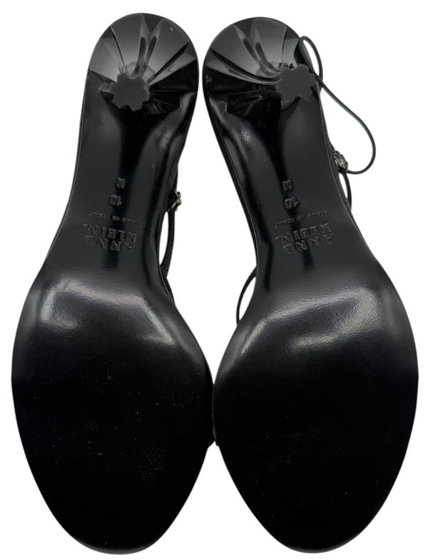 Anne Klein Black Strappy Heeled Sandals – Size 10 – With Original Box