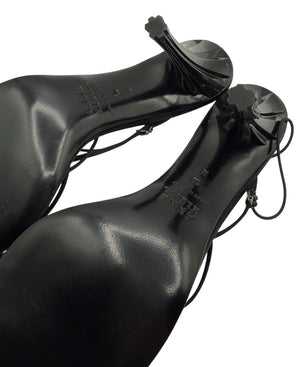 Anne Klein Black Strappy Heeled Sandals – Size 10 – With Original Box