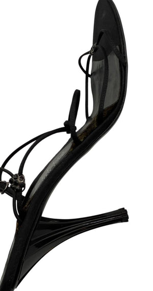 Anne Klein Black Strappy Heeled Sandals – Size 10 – With Original Box