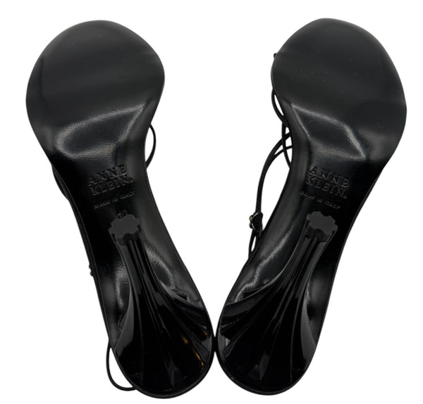 Anne Klein Black Strappy Heeled Sandals – Size 10 – With Original Box