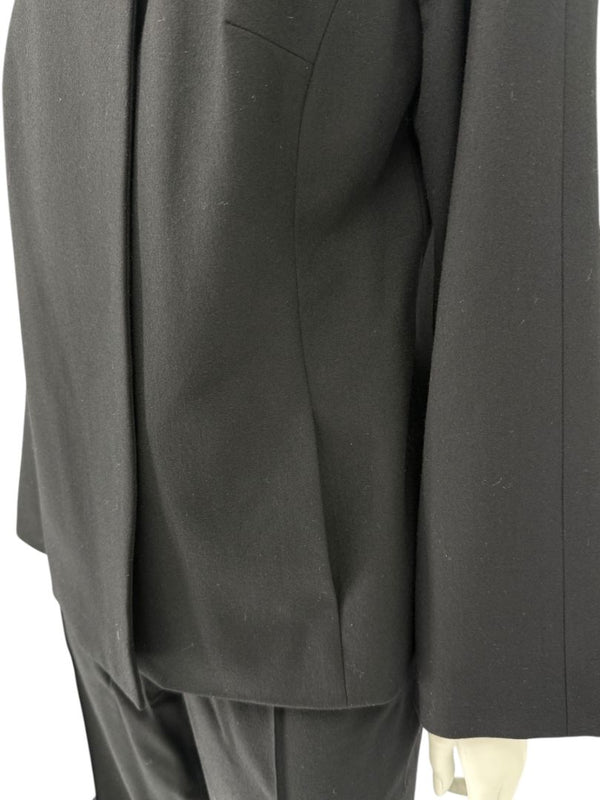 Emanuel Ungaro Black Wool Blend Pantsuit – Size 14/48