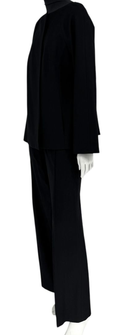 Emanuel Ungaro Black Wool Blend Pantsuit – Size 14/48
