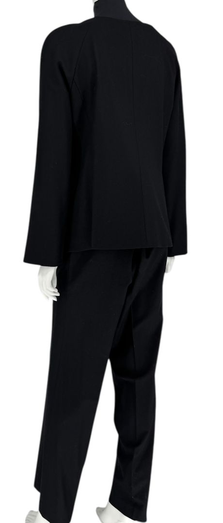 Emanuel Ungaro Black Wool Blend Pantsuit – Size 14/48