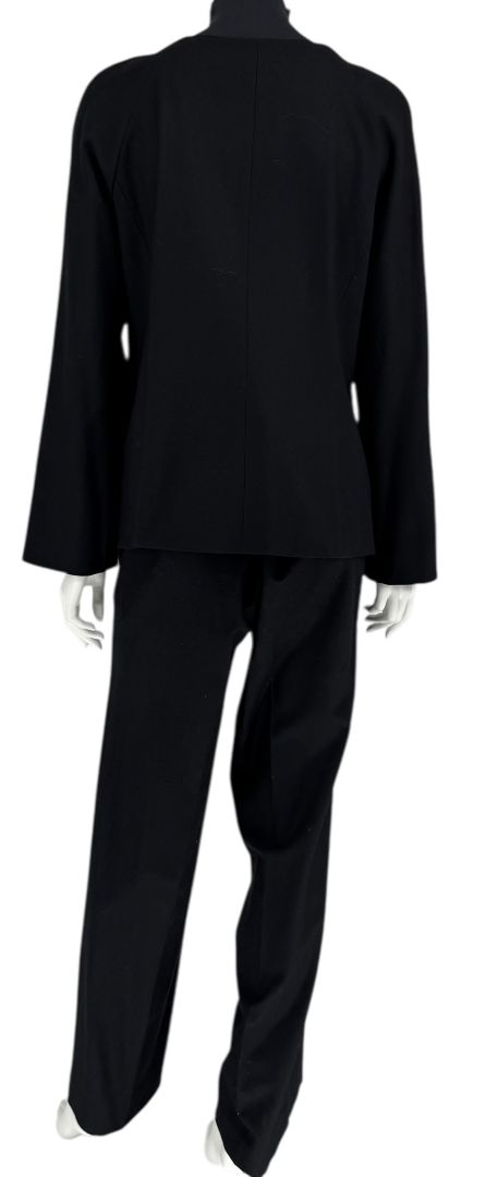 Emanuel Ungaro Black Wool Blend Pantsuit – Size 14/48
