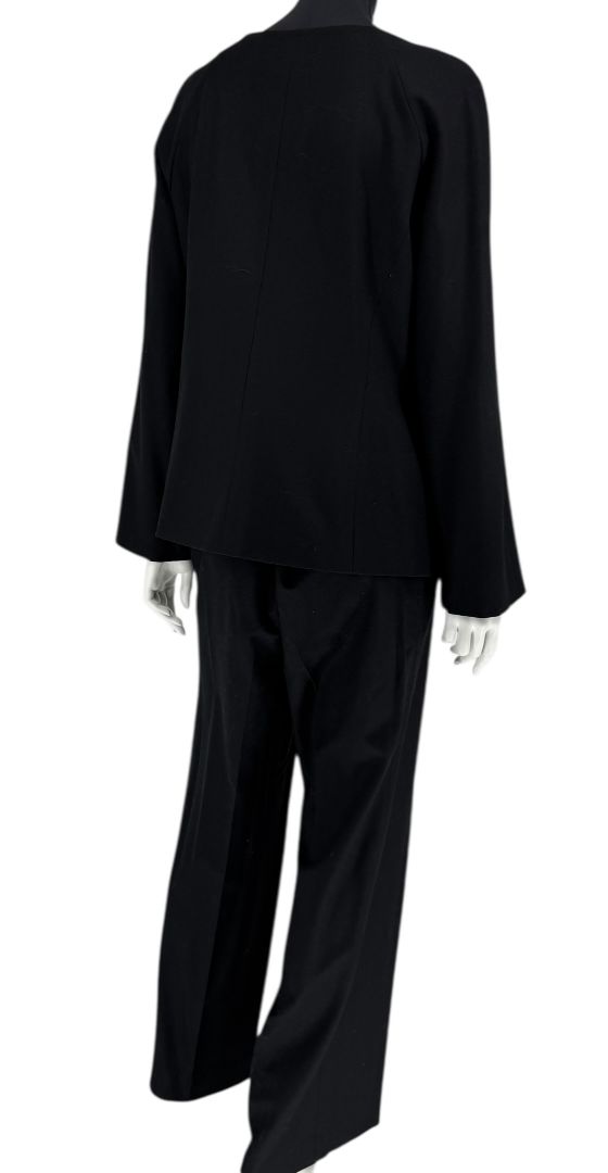 Emanuel Ungaro Black Wool Blend Pantsuit – Size 14/48