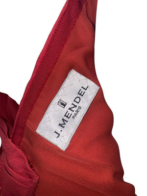 J. Mendel Draped Off-Shoulder Cocktail Dress – Size 6