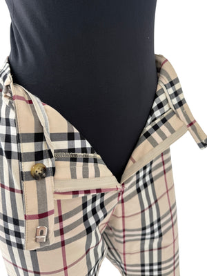 Burberry London Novacheck Straight-Leg Pants – Size UK 14 / US 12