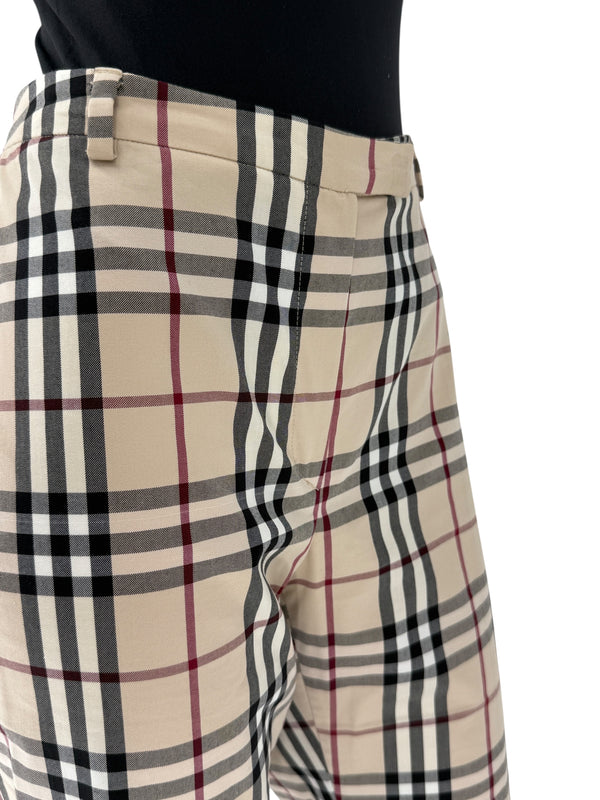 Burberry London Novacheck Straight-Leg Pants – Size UK 14 / US 12
