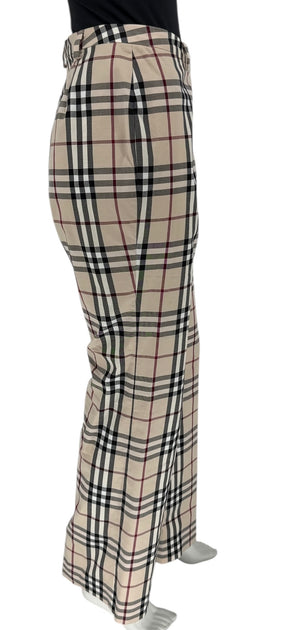 Burberry London Novacheck Straight-Leg Pants – Size UK 14 / US 12
