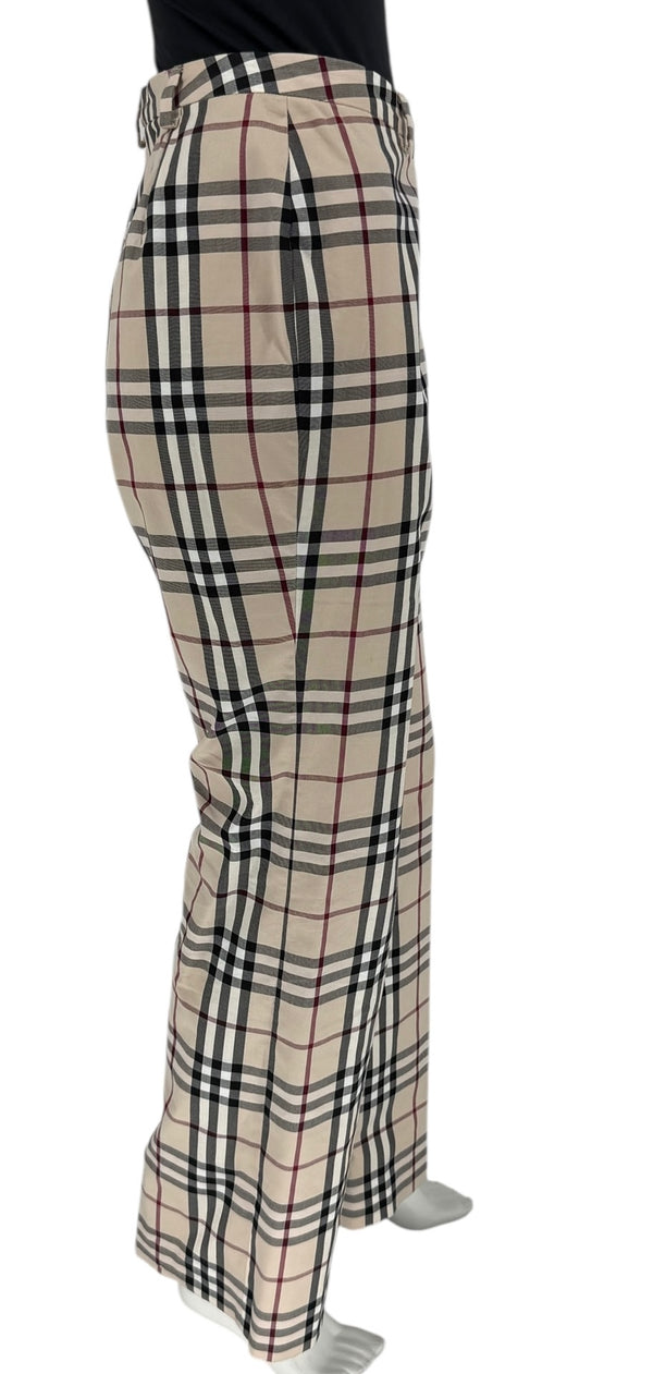 Burberry London Novacheck Straight-Leg Pants – Size UK 14 / US 12