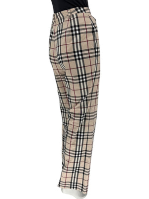 Burberry London Novacheck Straight-Leg Pants – Size UK 14 / US 12