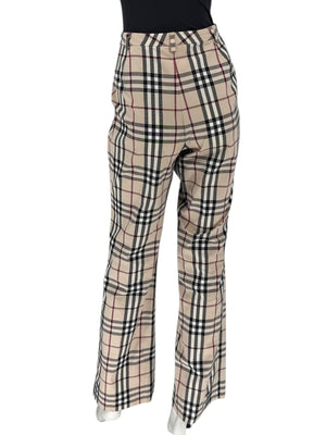 Burberry London Novacheck Straight-Leg Pants – Size UK 14 / US 12