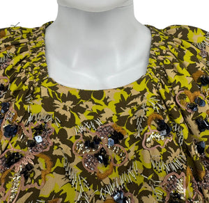 Christian Dior Cruise 2017 Embellished Mini Dress - Size FR 38/US 6