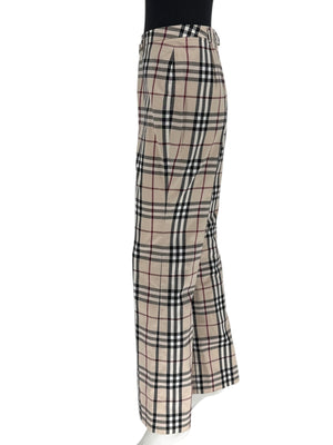 Burberry London Novacheck Straight-Leg Pants – Size UK 14 / US 12