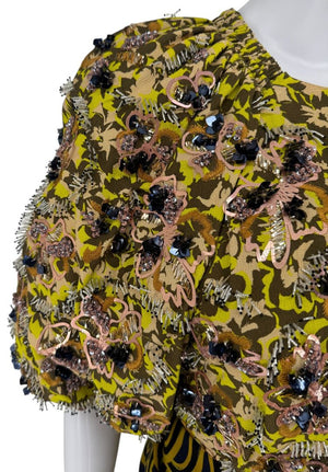 Christian Dior Cruise 2017 Embellished Mini Dress - Size FR 38/US 6