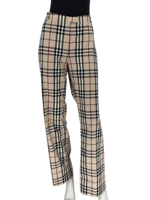 Burberry London Novacheck Straight-Leg Pants – Size UK 14 / US 12