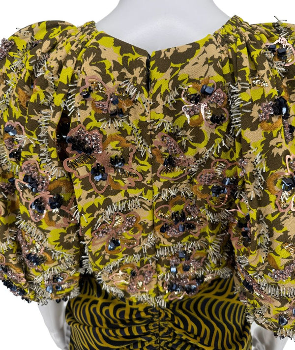 Christian Dior Cruise 2017 Embellished Mini Dress - Size FR 38/US 6