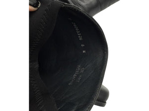 Stuart Weitzman Black Leather & Stretch Fabric 50/50 Knee-High Riding Boots – Size 8M